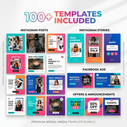 (PSD) – 100+ Instagram & Ad DSocial Media Post Template Bundleesigns for Business Growth